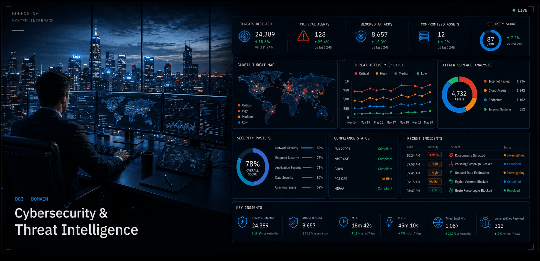 Cybersecurity & Threat Intel — GodEngine domain pack